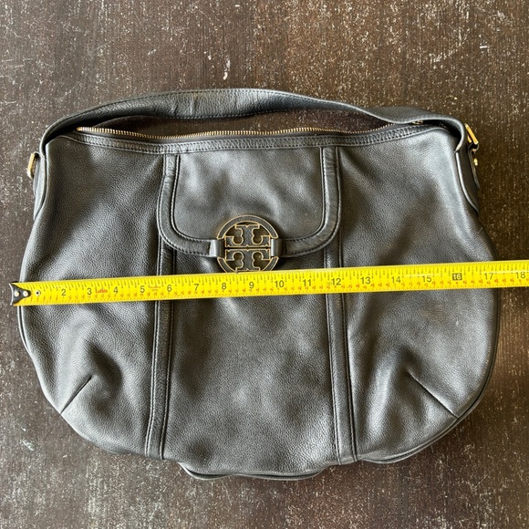 Tory Burch “Amanda” Black Leather Hobo Bag - Picture 5 of 9